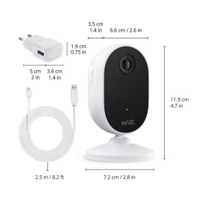 WiZ indoor Security camera start set met 3 x E27