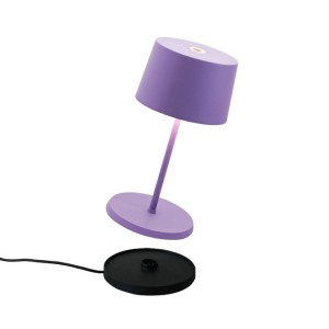 Zafferano Olivia mini accu-tafellamp lila