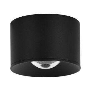 Zambelis LED buiten-plafondspot S131, Ø 8 cm, zandzwart