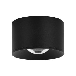 Zambelis LED buiten-plafondspot S133 Ø 6,5 cm, zandzwart