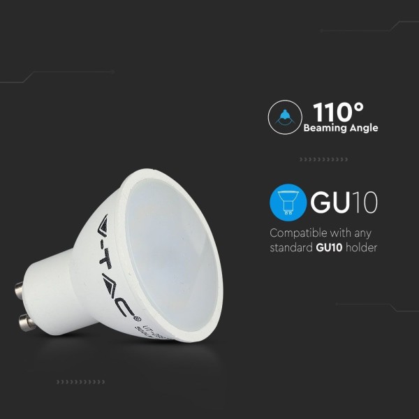 V tac gu10 led lamp 45 watt 3000k vervangt 35w 2