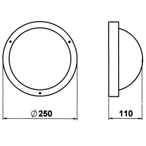 Albert Leuchten Buiten plafond-wandlamp 297 zwart E27