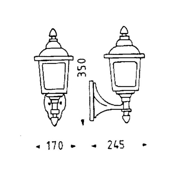 Albert leuchten buitenwandlamp landhaus 716 b