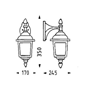 Albert Leuchten Buitenwandlamp LANDHAUS 719 wit