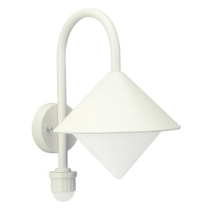 Albert Leuchten Jolanda witte buitenwandlamp met bewegingssensor