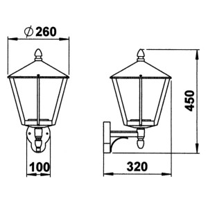 Albert Leuchten Stijlvolle buitenwandlamp 668 B