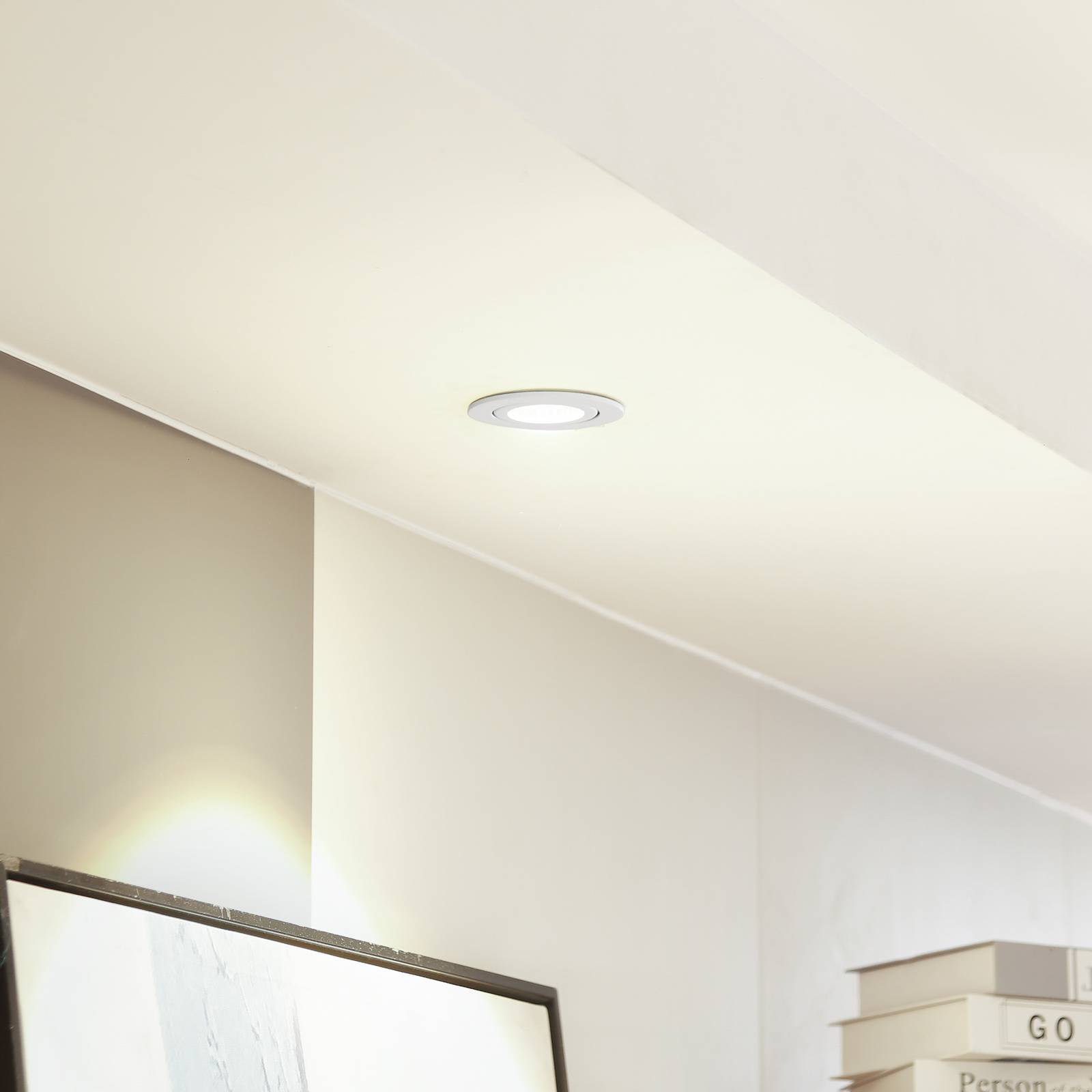 Arcchio led downlight jyra, wit, 3. 000k