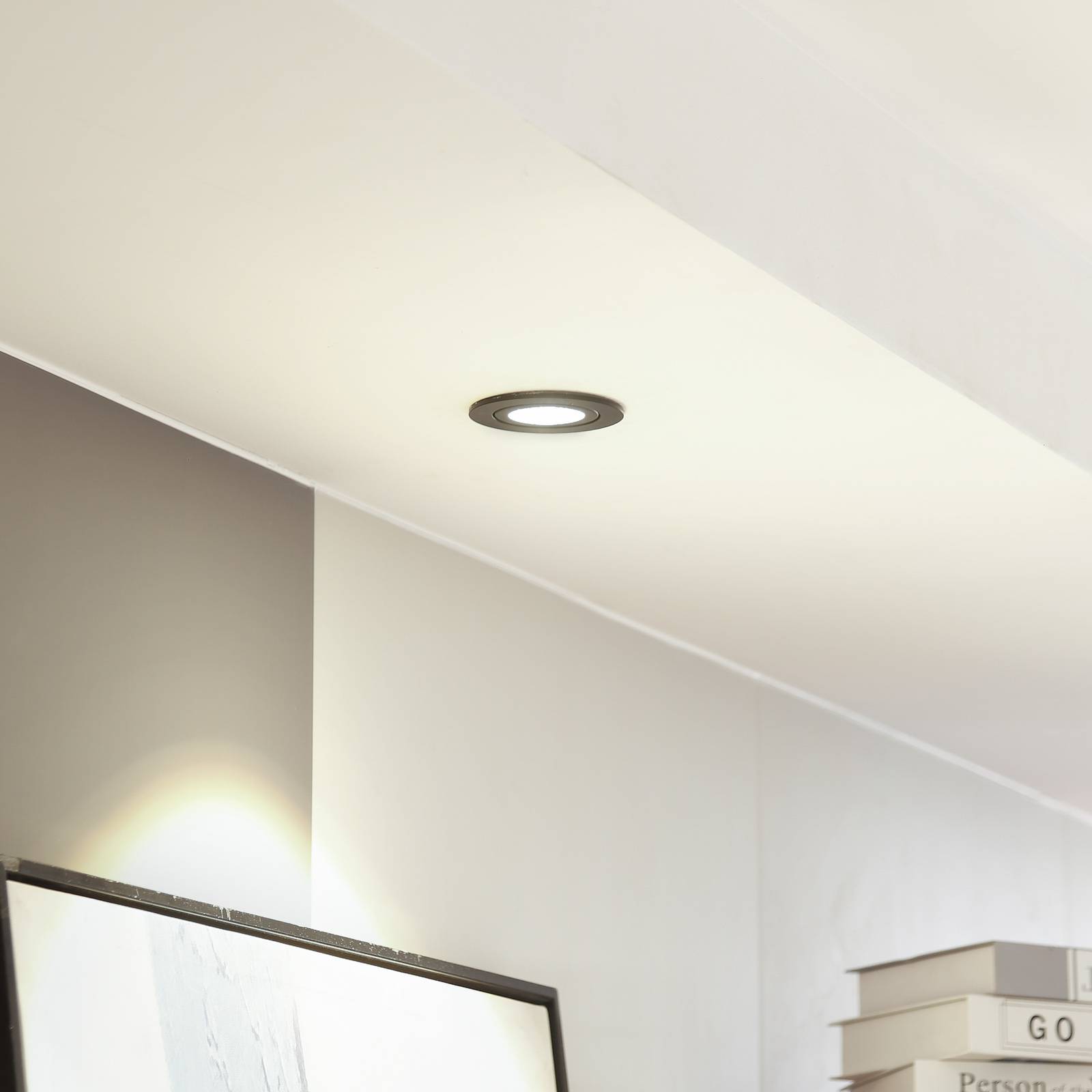 Arcchio led downlight jyra, zwart, 3. 000k