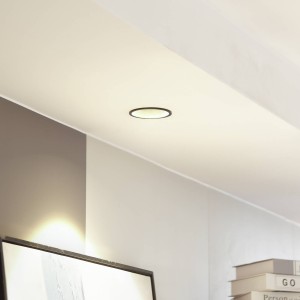 Arcchio LED downlight Niria, zwart, 2.700K