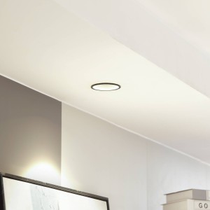 Arcchio LED downlight Niria, zwart, 3.000K