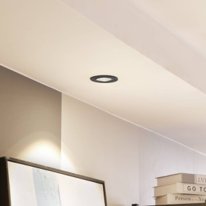 Arcchio LED downlight Zarik zwart, 3.000K