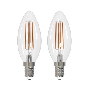 Arcchio LED filament lamp E14 kaars, set van 2, 4000 K