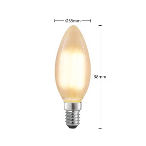 Arcchio LED lamp E14 4W 2.700K kaars, dimbaar, mat