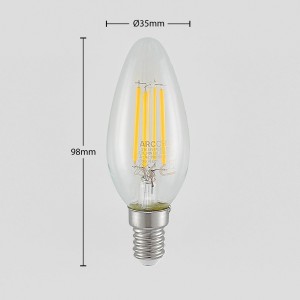 Arcchio LED lamp E14 filament 4W 2.700K 3-step-dimmer