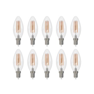 Arcchio LED lamp E14 kaars set van 10, 4000 K