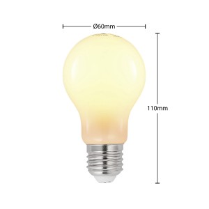 Arcchio LED lamp E27 6W 2.700K dimbaar, opaal