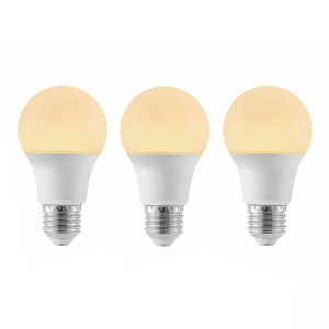 Arcchio LED lamp E27 A60 4,9W 3.000K opaal 3 per set