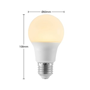 Arcchio LED lamp E27 A60 8W 3.000K opaal, 3 per set