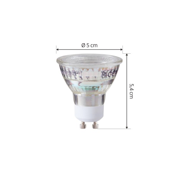 5w 2700k 450 lumen glas