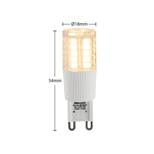 Arcchio LED stiftlamp, G9, 4,5 W, helder, 2.700 K