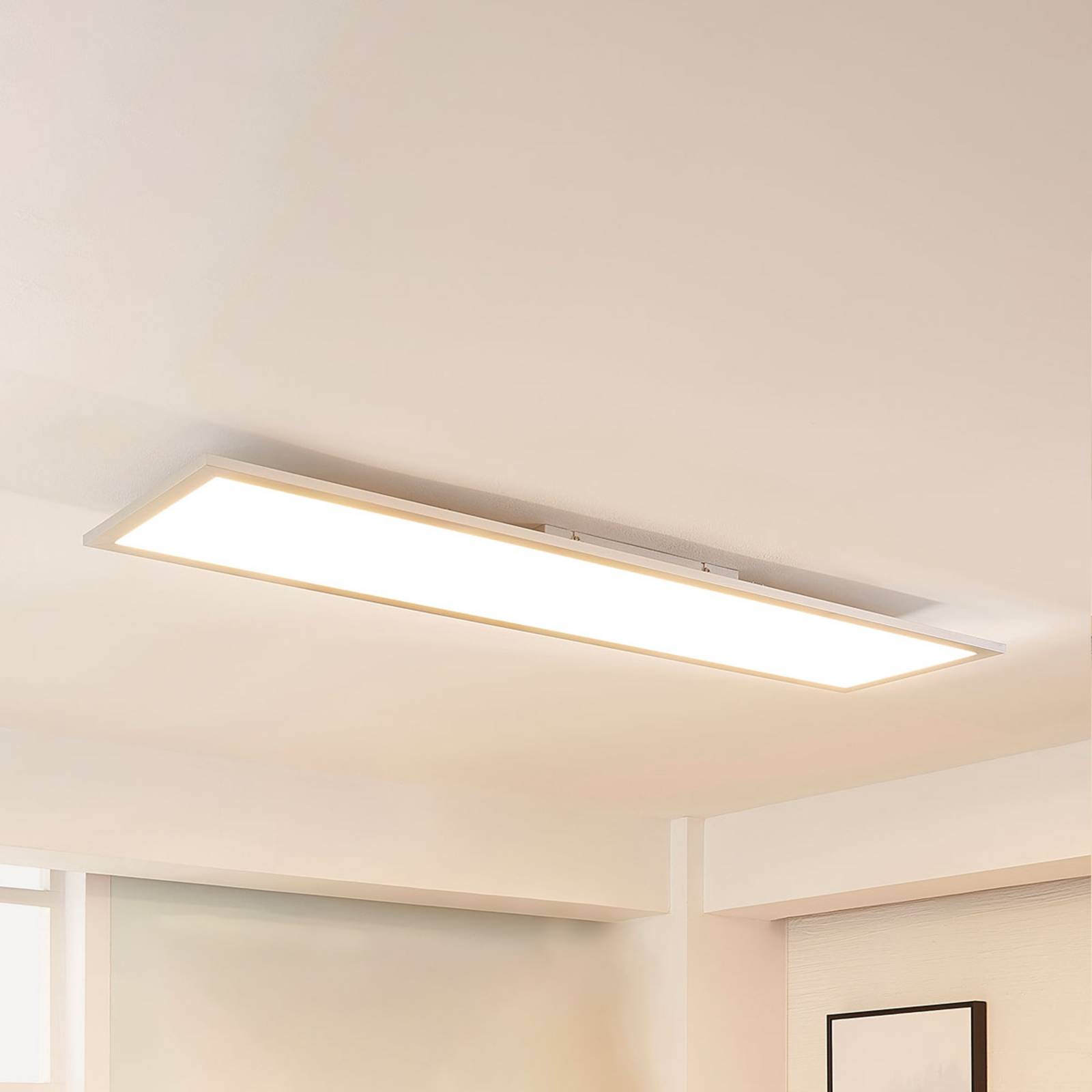 Arcchio Lysander LED paneel, CCT 119cm 58W, zilver