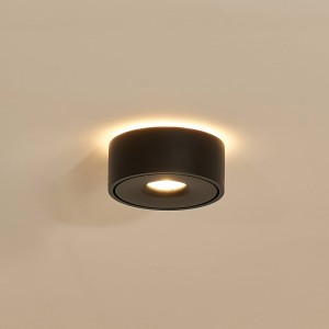 Arcchio Rotari LED plafondlamp, up & down, zwart