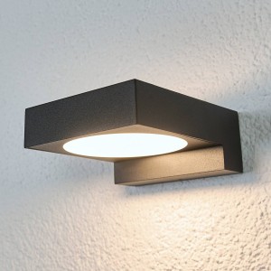 Arcchio Zwarte LED badkamerwandlamp Natalja