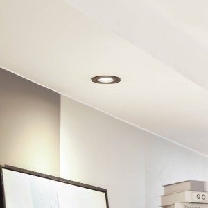 Arcchio downlight Zyron, zwart, Ø 8,2 cm