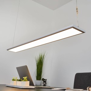 Arcchio kantoor hanglamp Samu, up/down, dimbaar, aluminium