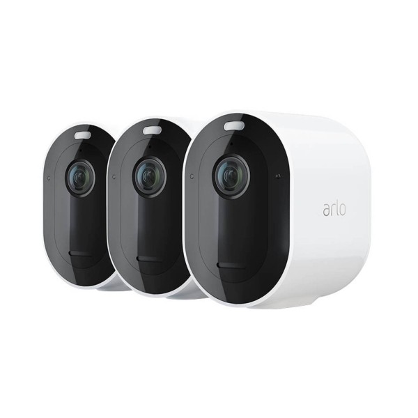 Arlo pro 4 beveiligingssysteem met 3 camera's wit