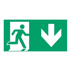 B-Safety Schild nooduitgang type A voor E-Lux standaard