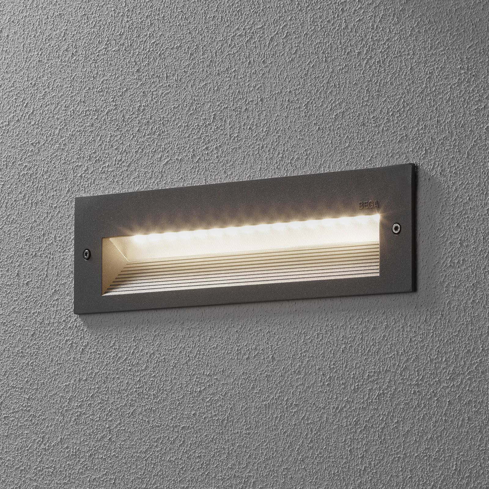 Bega 33054 led-wandmontage 3. 000k zilver 26 cm