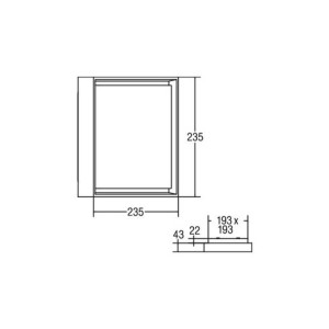 BRUMBERG 60108 LED plafondlamp, vierkant