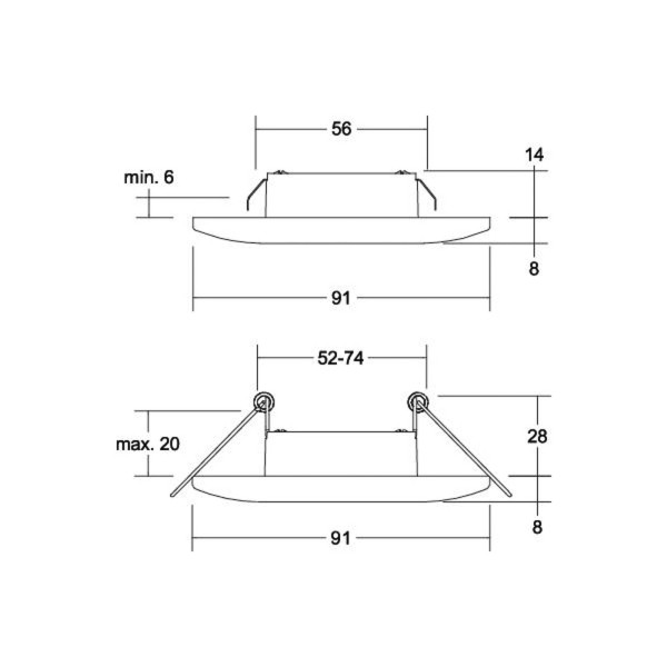 Brumberg adapt led inbouwdownlight