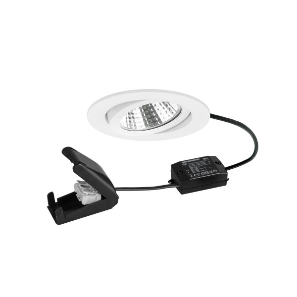 Brumberg bb03 led inbouwspot aan/uit aansluitdoos structuur wit