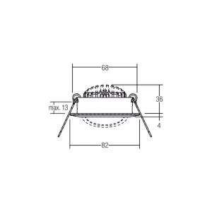 BRUMBERG BB03 Spot RC driver ronde aansluitdoos structuur wit