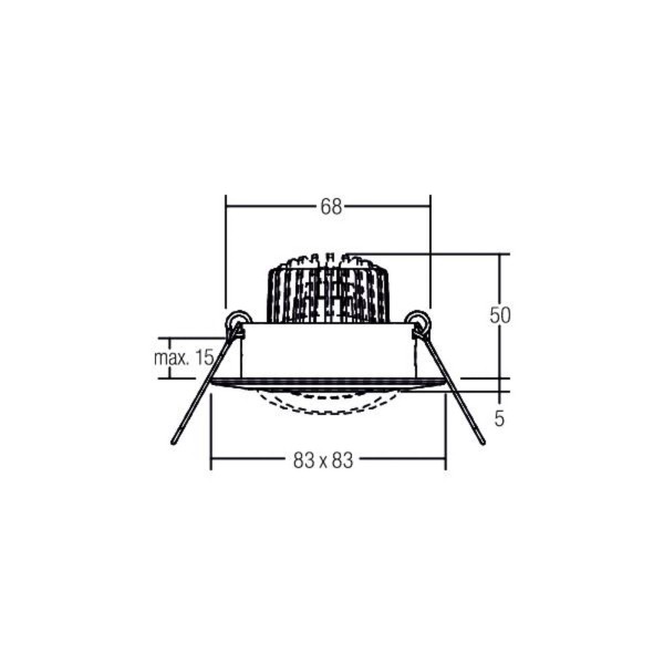 Brumberg bb14 inbouw dim2warm rc-dim structuurwit