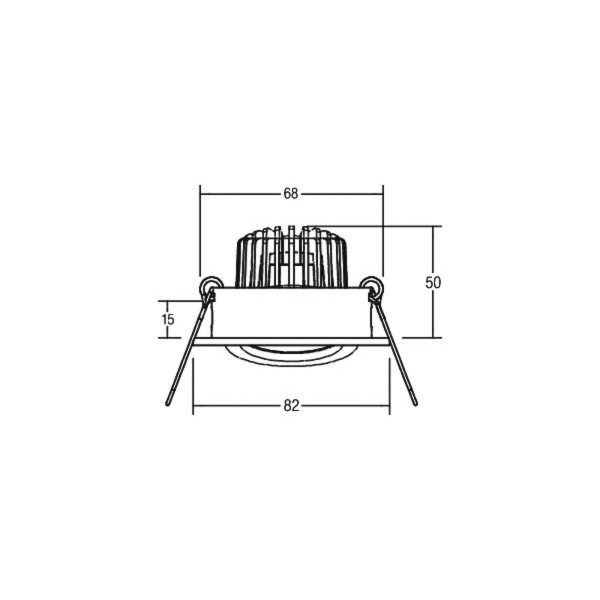 Brumberg bb18 dim2wam rc aansluitbox alu mat