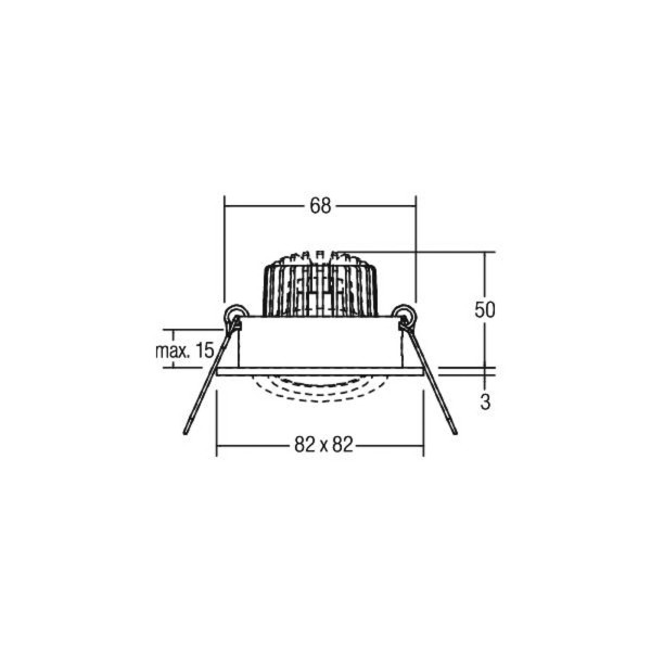 Brumberg bb19 dim2wam rc aansluitbox alu mat