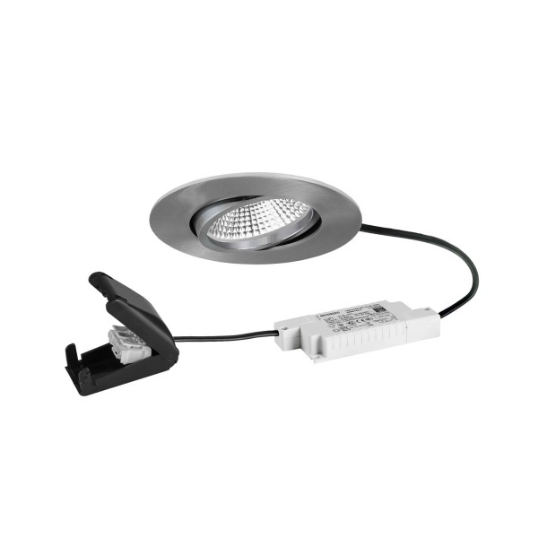 Brumberg bb23 led spot ip65 dimbaar aansluitdoos nikkel mat