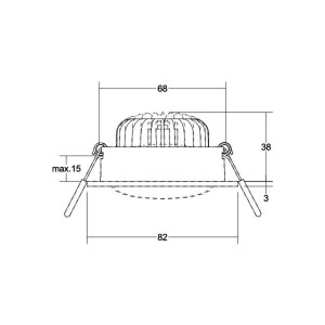 BRUMBERG BB35 RC driver ronde aansluitdoos structuur wit