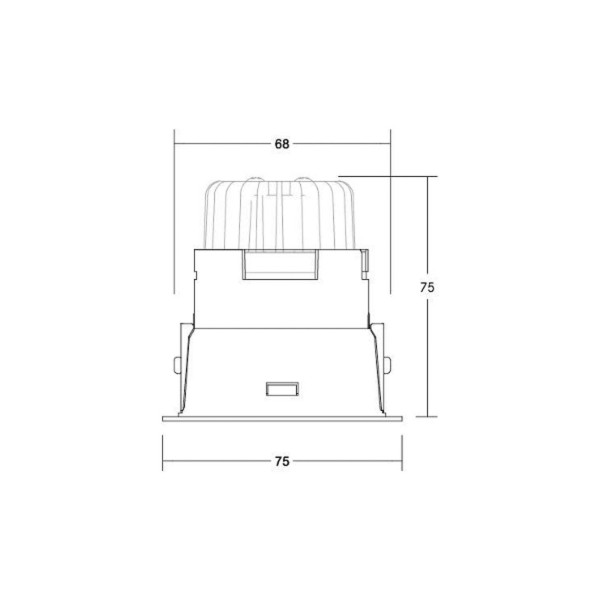 Brumberg binato dali downlight aansluitdoos 2. 700 k wit