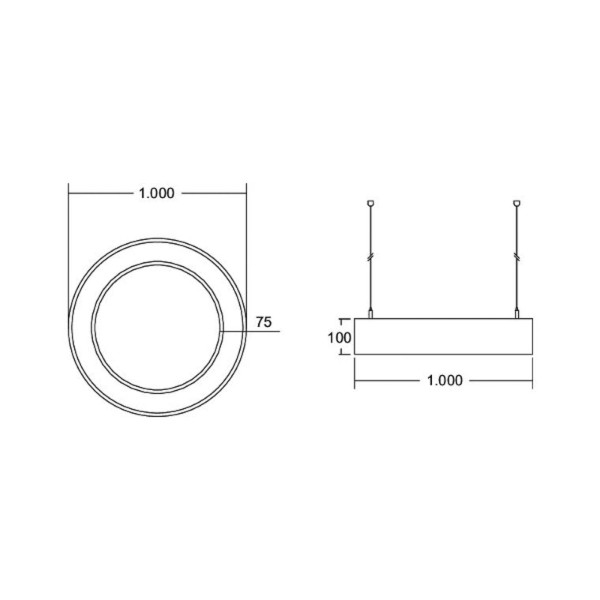 Brumberg biro circle ring direct aan/uit