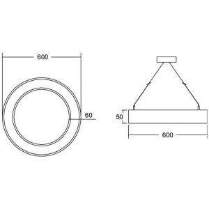 BRUMBERG Biro Cirkel Ring5 direct Ø 60 cm DALI wit 840