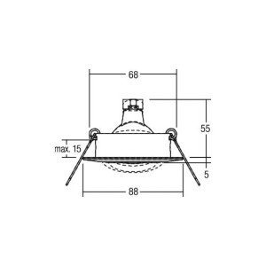 BRUMBERG Breena-R inbouw GX5.3 rond chroom glanzend