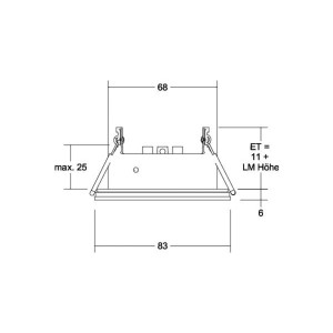 BRUMBERG Cover-Up-R inbouwmodule IP44 rond, wit