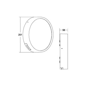 BRUMBERG Eye LED buitenwandlamp ring wit