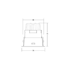 BRUMBERG LED inbouwdownlight Binato RC dimbaar 4000K zwart