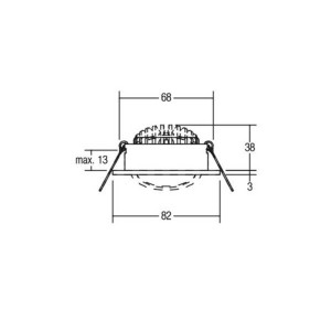 BRUMBERG LED inbouwspot 38° rond alu 3.000K