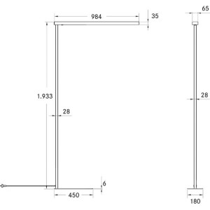 BRUMBERG LED vloerlamp Peria met indirecte component